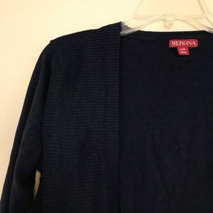 Black Open Merona Cardigan